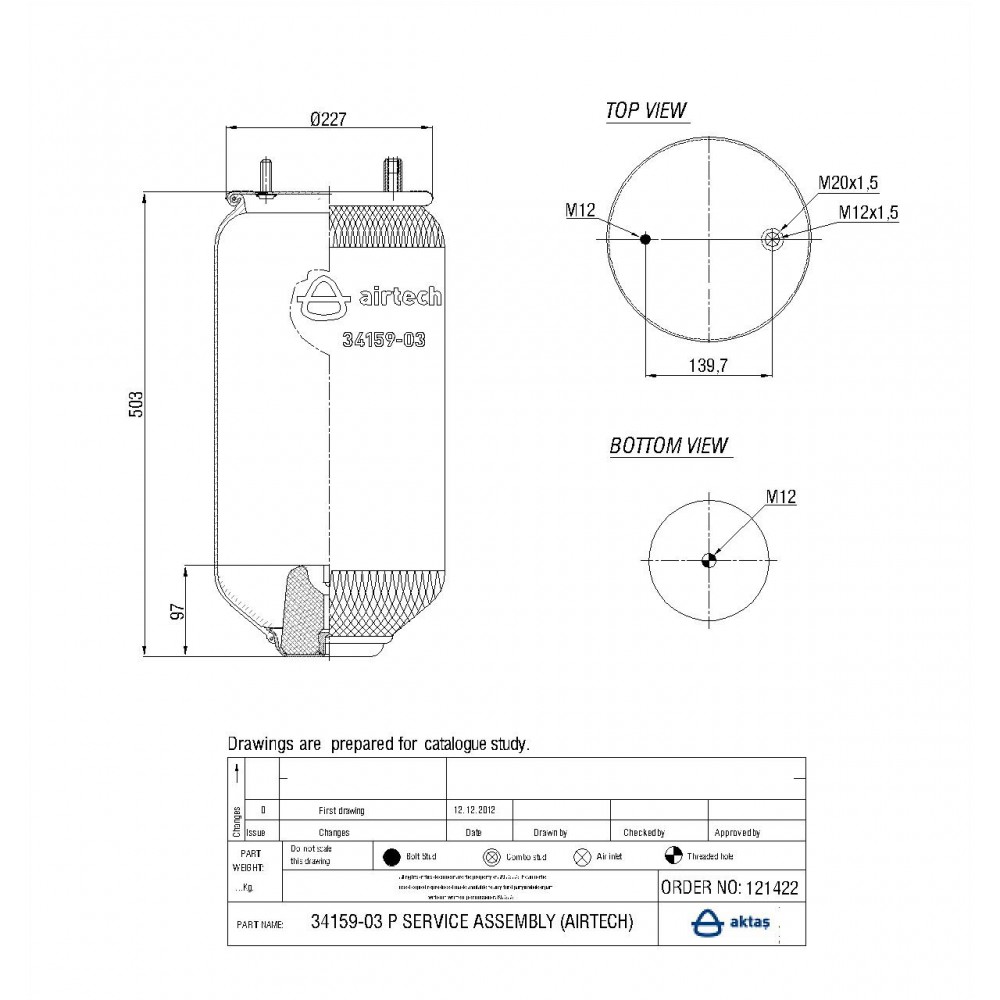 121422 / 34159-03 P  Service Assembly