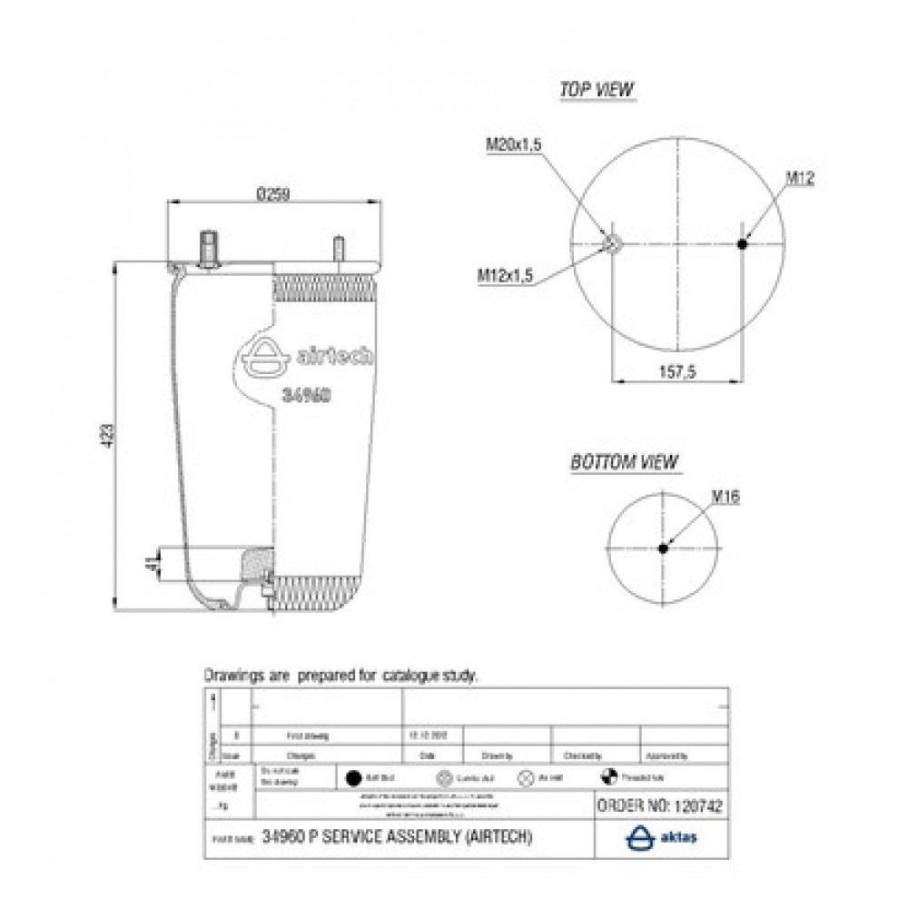 120742 / 34960 P  Service Assembly