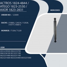 MERCEDES ACTROS 1824-4844 / ATEGO 1823-2530 / AXOR 1823-2831 123009