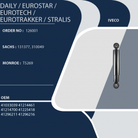 IVECO DAILY / EUROSTAR / EUROTECH / EUROTRAKKER / STRALIS 126001