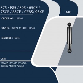 DAF F75 / F85 / F95 / 65CF / 75CF / 85CF / CF85 / 95XF 127006
