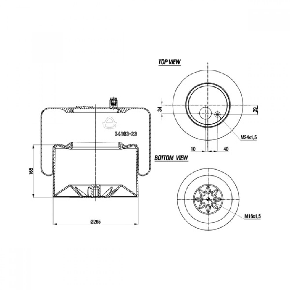 135041 / 34183-23 Complete Air Springs