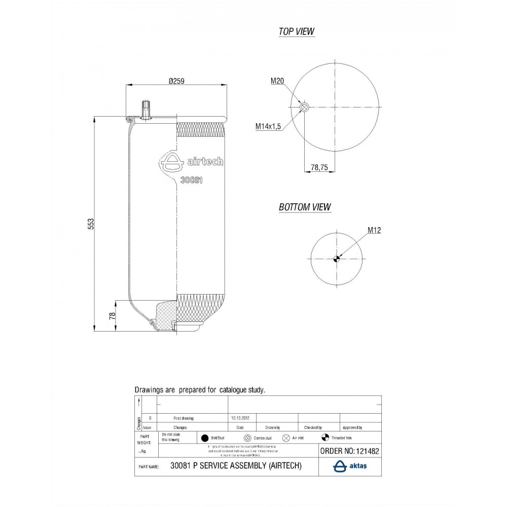 121482 / 30081 P  Service Assembly