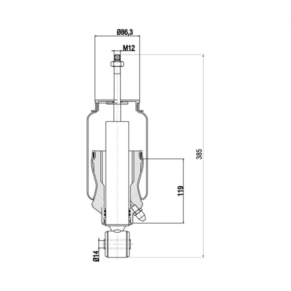 17000081 / A 3001105 K1 Cabin Air Springs
