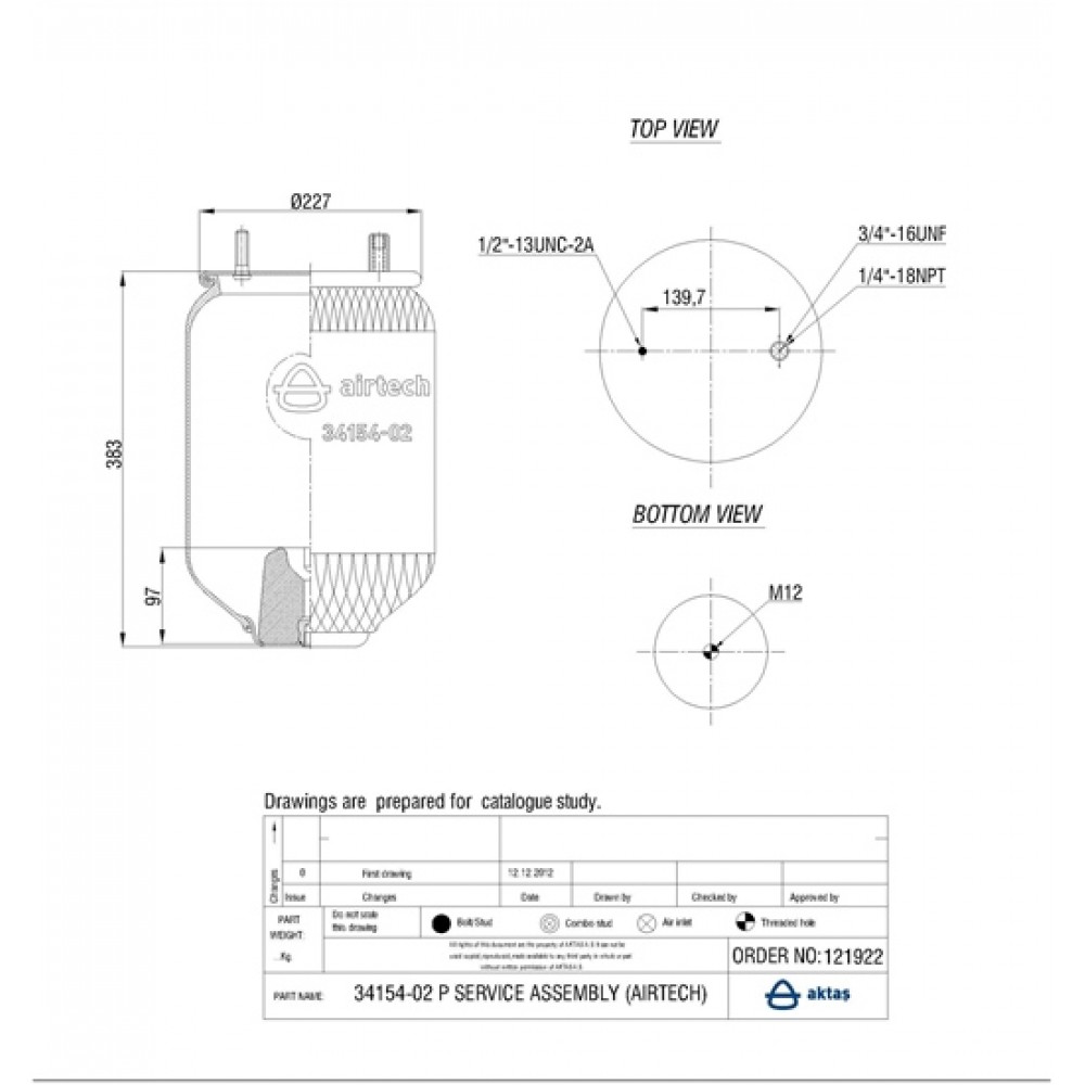 121922 / 34154-02 P  Service Assembly