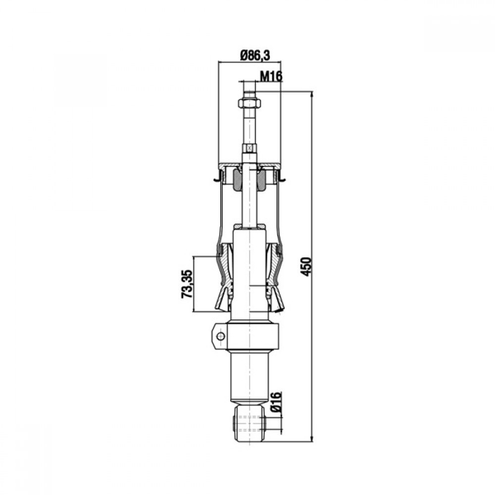 17000101 / A 3001706 K1 Cabin Air Springs