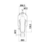 17000011 / A 3001101 K1 Cabin Air Springs