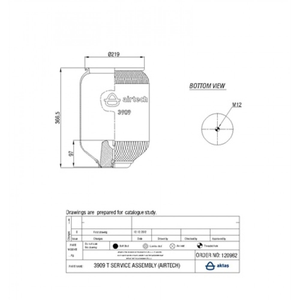 120962 / 3909 T  Service Assembly