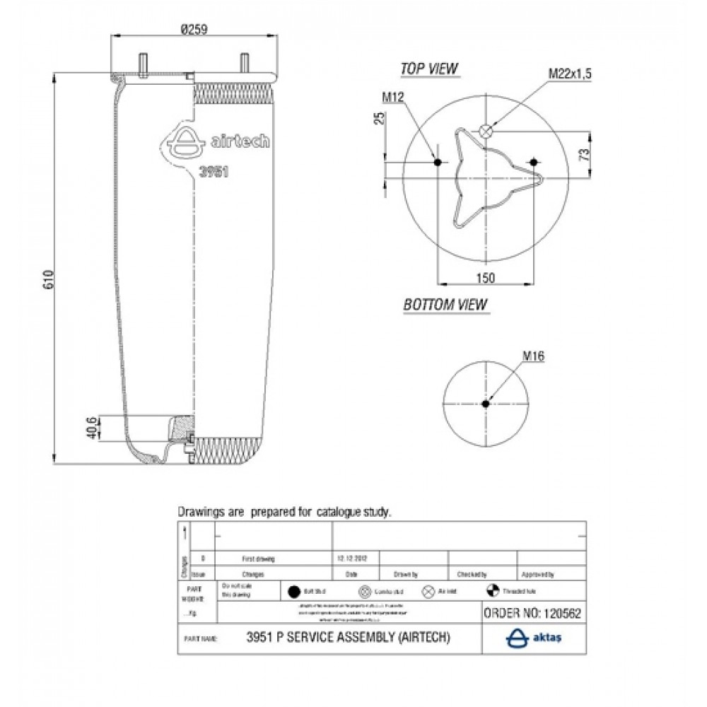 120562 / 3951 P  Service Assembly