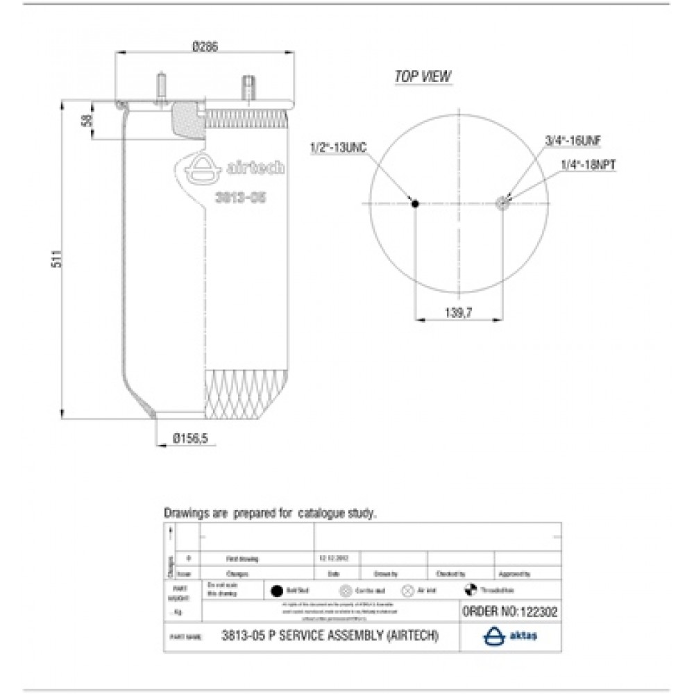122302 / 3813-05 P  Service Assembly