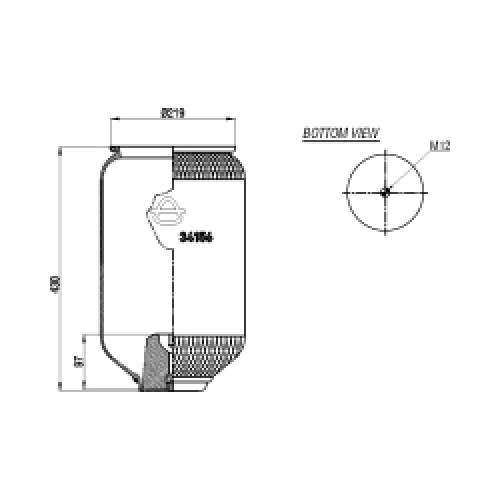 120661 / 34156 MAN Service Assembly Air Springs