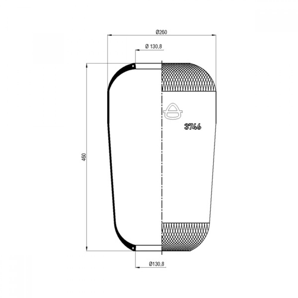 110181 / 3746 Roll Körük