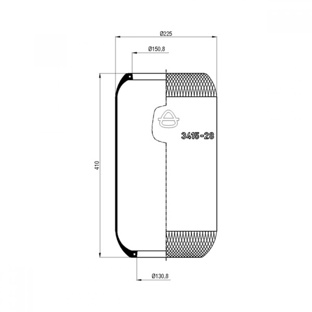 110441 / 3415-28 Roll Körük