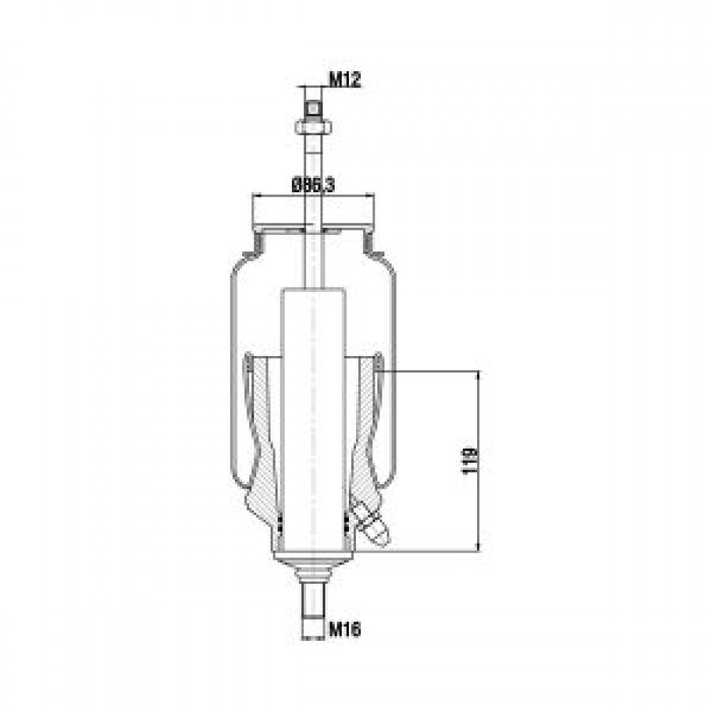 17000211 / A 3001103 K2 Cabin Air Springs