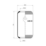 110461 / 3450-25 Roll Körük