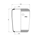 110541 / 3762 Roll Körük