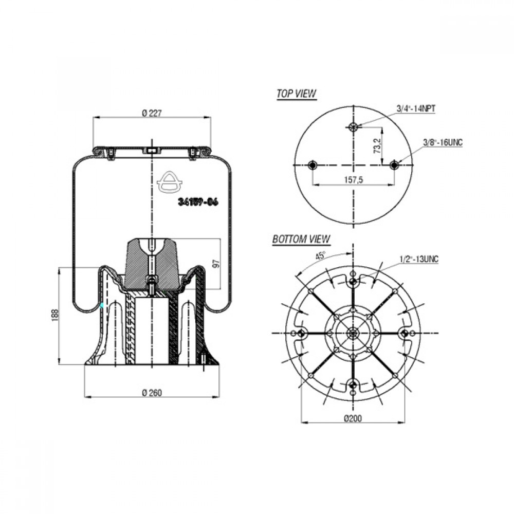 132141 / 34159-06 K Komplete Complete Air Springs