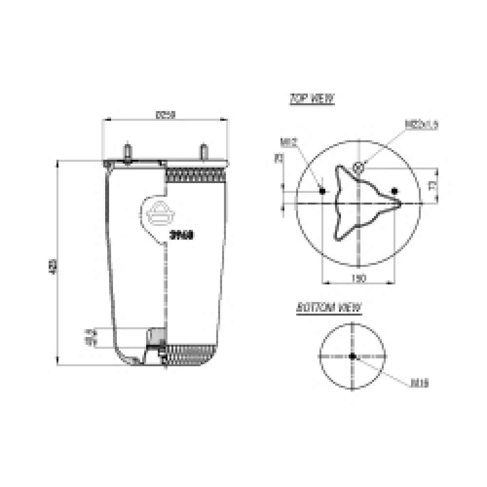 120241 / 3940 P Service Assembly Air Springs