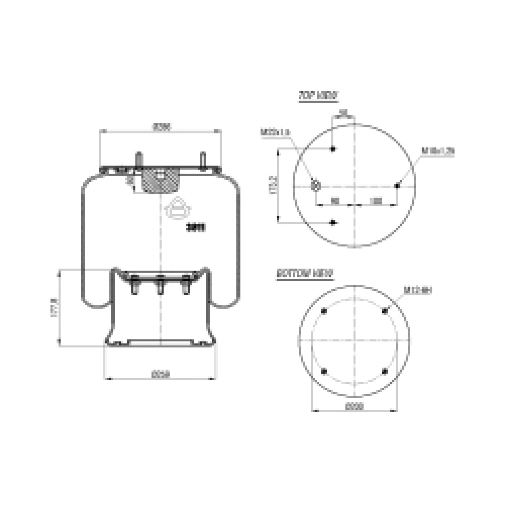 130041 / 3811 Complete Air Springs