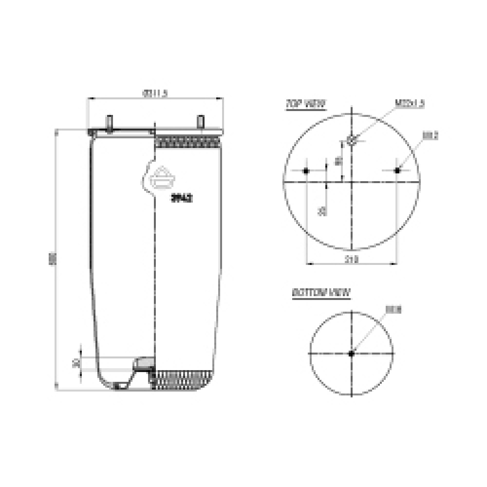 120541 / 3942 P Service Assembly Air Springs