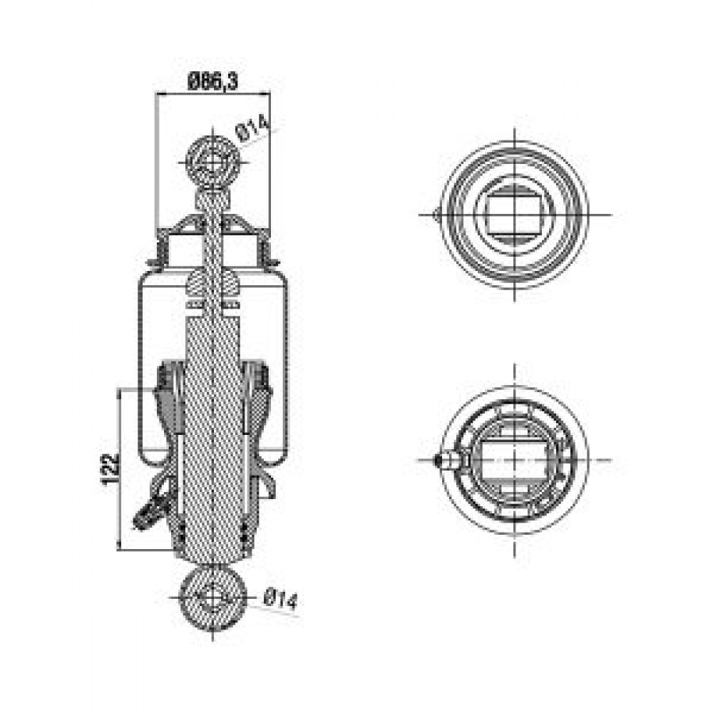 17000421 / A 3001305 K1 Cabin Air Springs