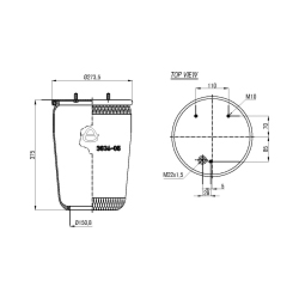 120701 / 3836-05  P Service Assembly Air Springs