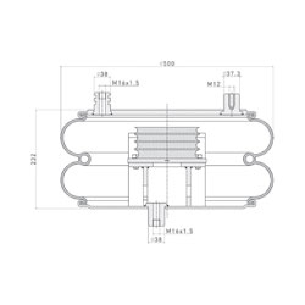 RA-2C-500 /  Train Air Springs