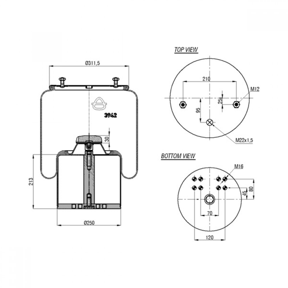 130541 / 3942 Complete Air Springs