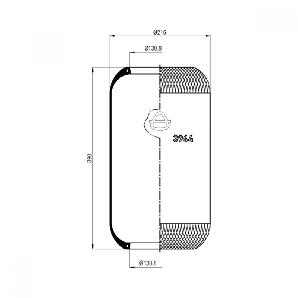 110341 / 3944 Roll Air Springs