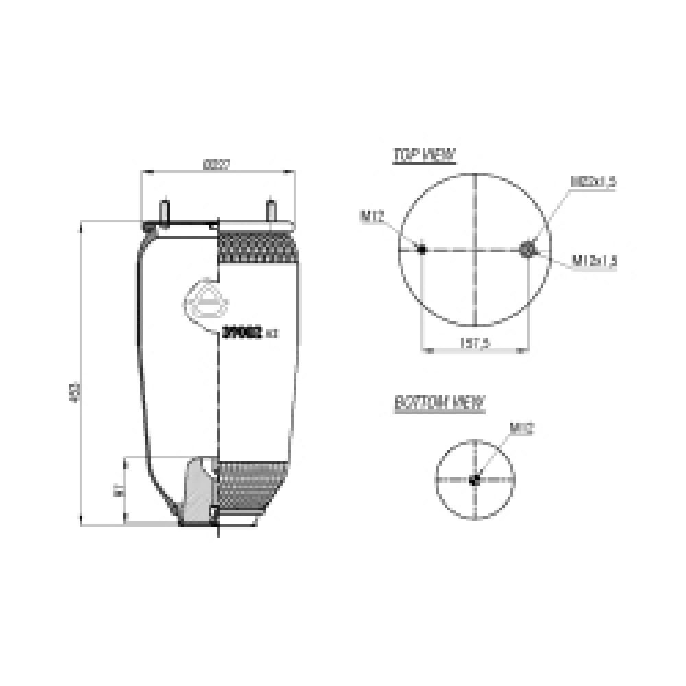 120901 / 39002-A3 P Service Assembly Air Springs