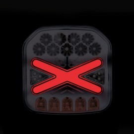 BAD 310-4 / 4 Fonksiyonlu Neon Led x Kare Stop Lamba