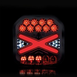 BAD 310-4 / 4 Fonksiyonlu Neon Led x Kare Stop Lamba