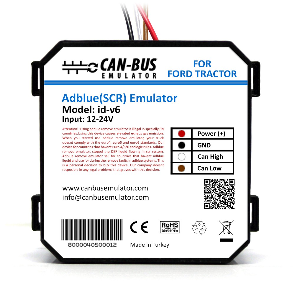 Ford Tractor Euro 6 Adblue İptali