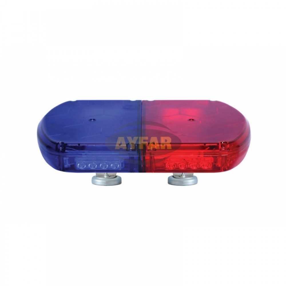 TR101.16 TRAFİK İKAZ LAMBA LED MAVİ-KIRMIZI (KOMPLE RENKLİ)