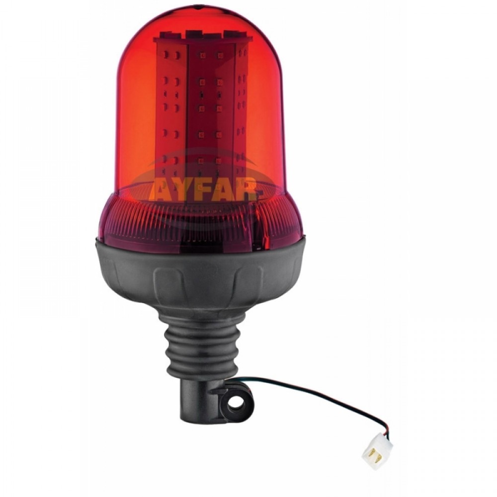 TR517 - 7 DÖNER TRAFİK İKAZ LAMBA / LED TİPİ KIRMIZI