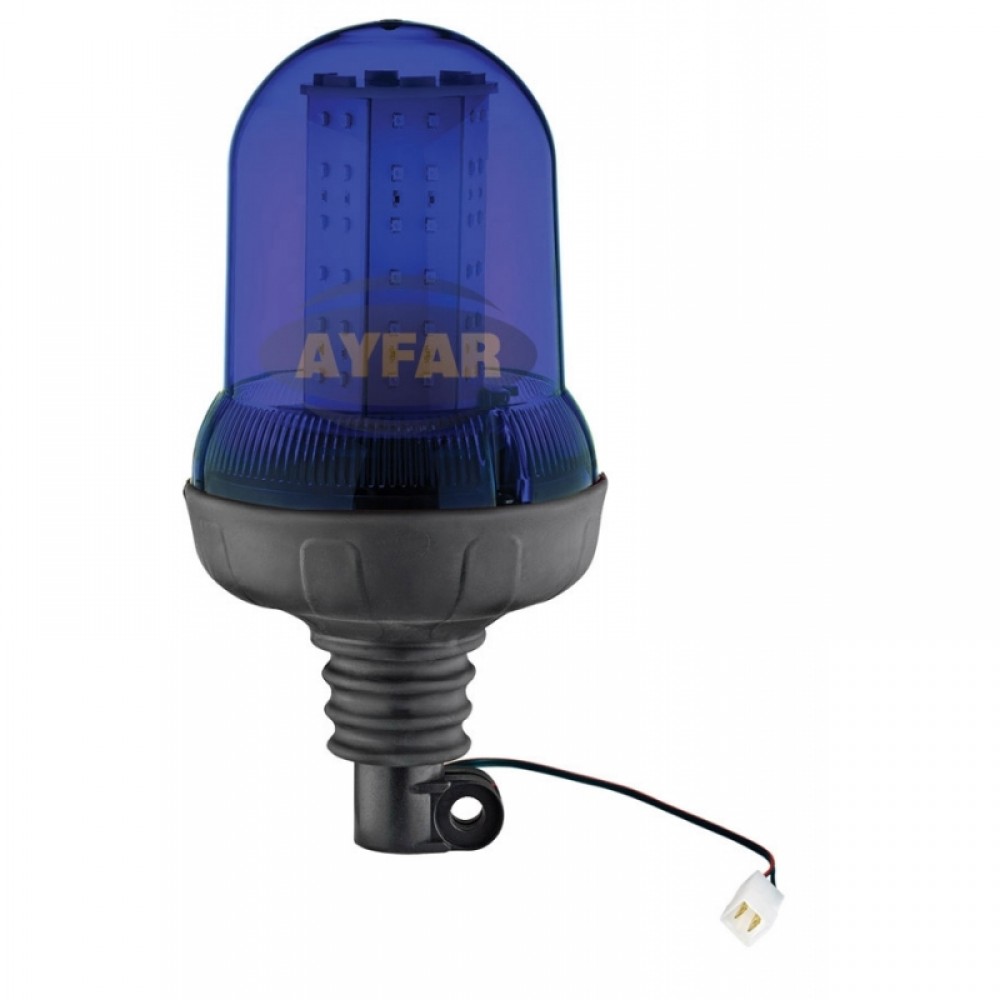 TR517 - 8 DÖNER TRAFİK İKAZ LAMBA / LED TİPİ MAVİ