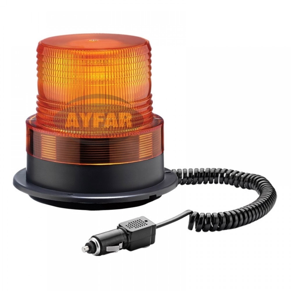 TR520 DÖNER TRAFİK İKAZ LAMBA LED TİPİ 12-24V SARI